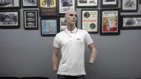 Polo uomo manica corta Royal Enfield uniform white