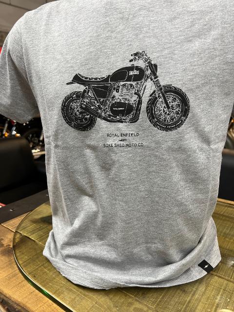 Maglietta motociclistica ROYAL ENFIELD CLASSIC INVERSE GREY