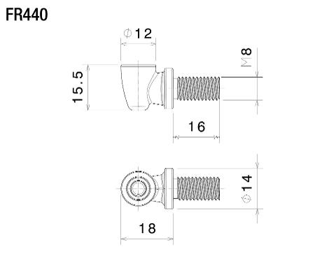 Supporto in tecnopolimero per indicatore Rizoma Light Unit rizoma supporto frecce