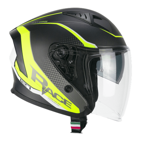 casco jet con visiera lunga e visiera parasole CGM 127A DEEP