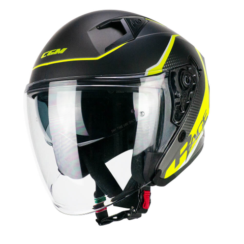 casco jet con visiera lunga e visiera parasole CGM 127A DEEP