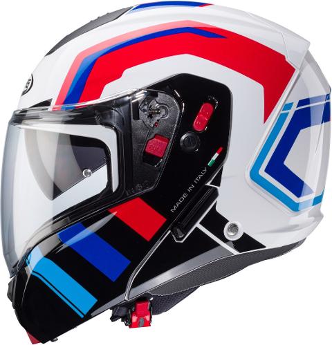 CASCO APRIBILE/MODULARE Caberg CABERG HORUS X ROAD  BIANCO/ROSSO/BLU/AZZURRO