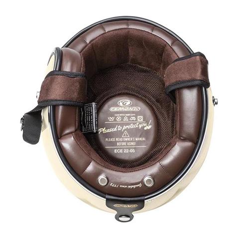 CASCO OPEN FACE GARIBALDI G02X GLOSSY IVORY GARIBALDI G02X