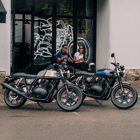Royal Enfield continental  gt  650 Royal Enfield slipstream blue