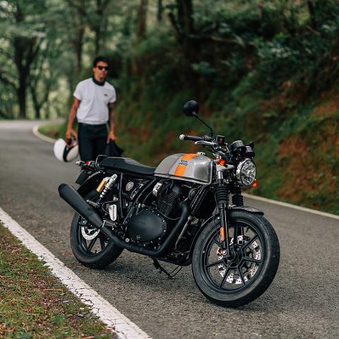 Royal Enfield continental  gt  650 Royal Enfield slipstream blue