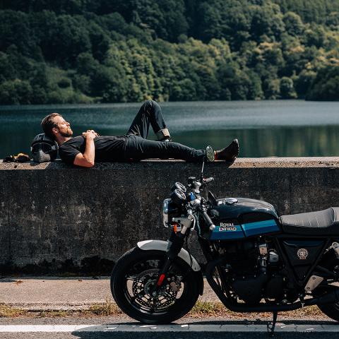 Royal Enfield continental  gt  650 Royal Enfield slipstream blue
