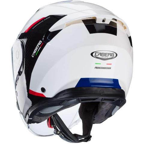 Casco Moto Jet Caberg FLYON II BOSS Bianco Rosso Blu Caberg FLYON II BOSS