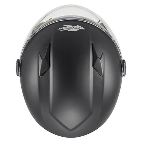 Casco demi jet NERO OPACO in materiale termoplastico pratico e leggero KAPPA KV57