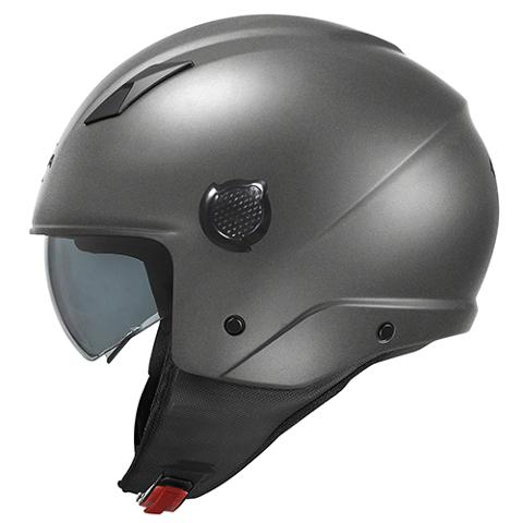 Casco demi jet TITANIO OPACO KV58 in materiale termoplastico pratico e leggero KAPPA KV58