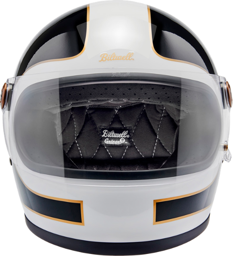 HELMET GRINGO WH/BLK CASCO BITWELL BIANCO E NERO LUCIDO BITWELL GRINGO