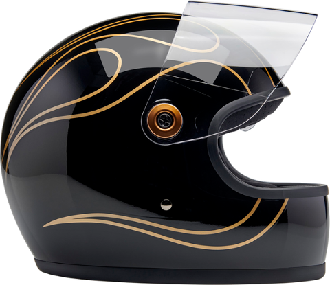 HELMET GRINGO BK FLM CASCO BITWELL NERO E ORO LUCIDO BITWELL GRINGO