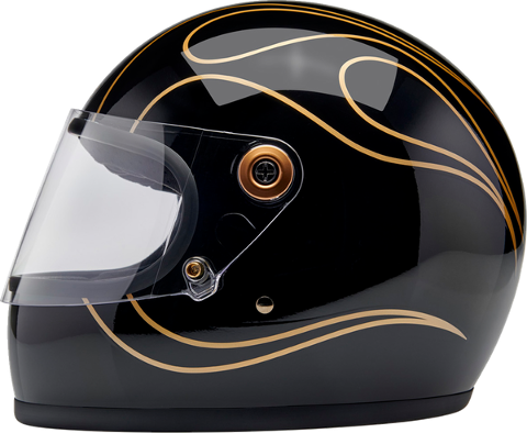 HELMET GRINGO BK FLM CASCO BITWELL NERO E ORO LUCIDO BITWELL GRINGO