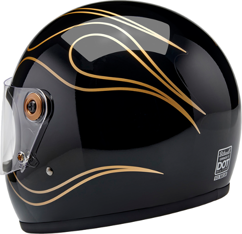 HELMET GRINGO BK FLM CASCO BITWELL NERO E ORO LUCIDO BITWELL GRINGO
