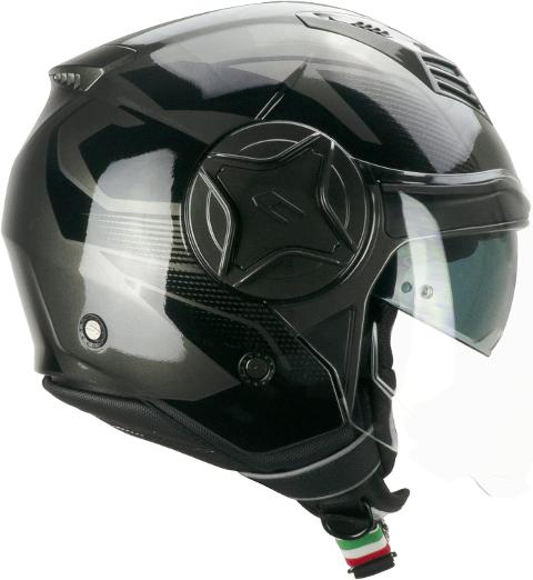 Casco get  openface doppia visiera cgm Illi  mono