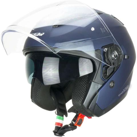 Casco Moto Jet CGM 136A DNA MONO Blu satinato cgm DNA MONO