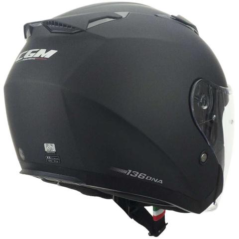 Casco Moto Jet CGM 136A DNA MONO Nero opaco cgm DNA MONO