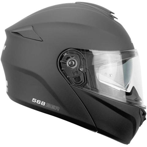 Casco Moto Modulare CGM 568A BER MONO Nero opaco