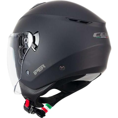 Casco Moto Jet CGM 126A IPER MONO nero opaco cgm iper mono