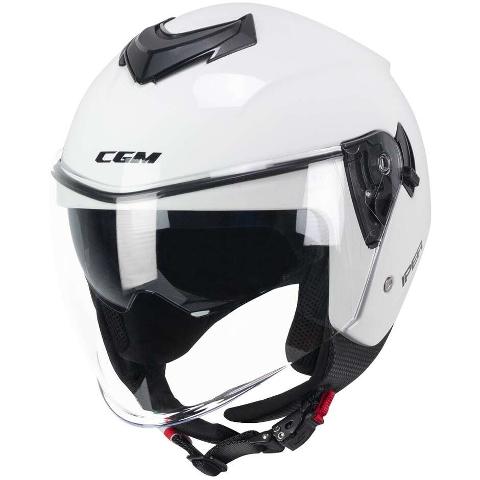 Casco Moto Jet CGM 126A IPER MONO Bianco cgm iper mono