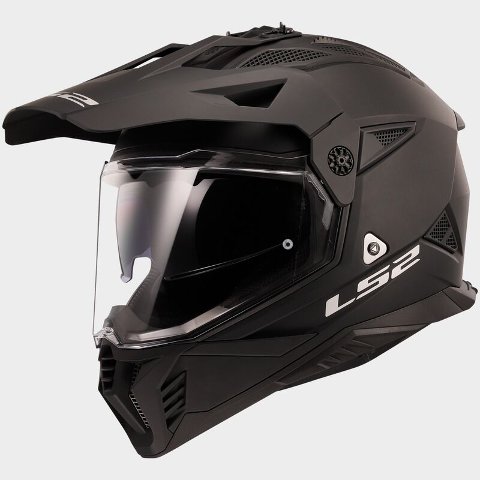 casco adventure matt black LS2 Pioneer II MX702