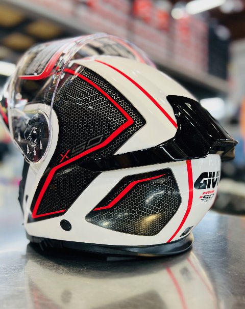NUOVO CASCO MODULARE X50 givi X50 HOLOGRAM B/N/R M