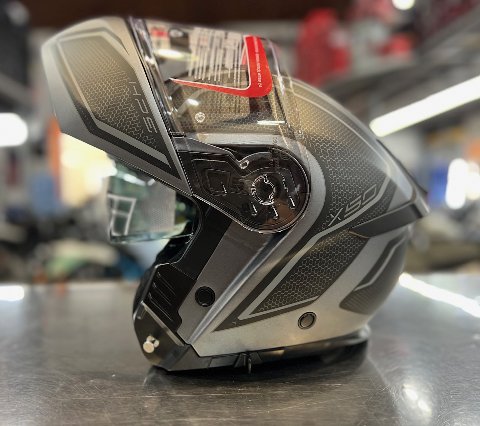 NUOVO CASCO MODULARE X50 HOLOGRAM GRIGGIO OPACO GIVI X50 HOLOGRAM