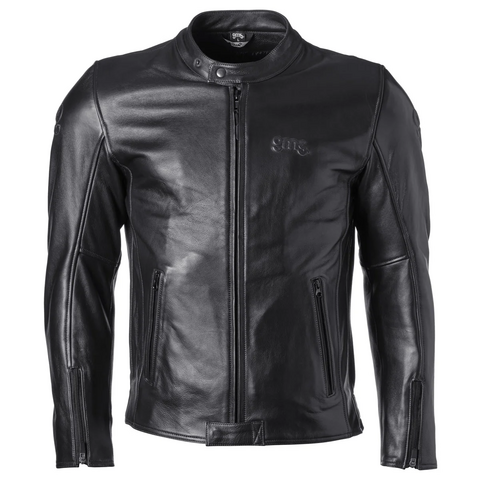 Giacca in pelle  moto con protezioni GMS The Roland Stones"