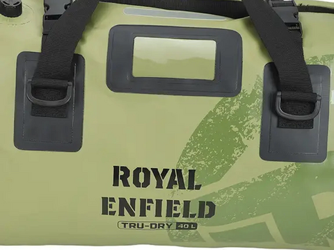 BORSA DA VIAGGIO PER MOTO ROYAL ENFIELD TRU DRY IMPERMEABILE  COLORE VERDE
