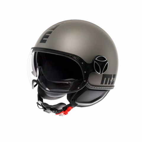 casco Momodesign  Jet con doppia visiera MOMODESIGN FGTR EVO TITANIO OPACO