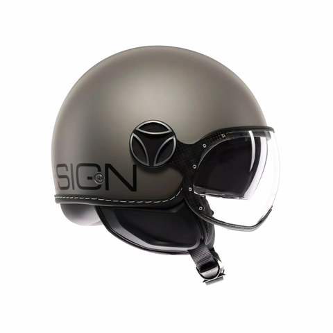 casco Momodesign  Jet con doppia visiera MOMODESIGN FGTR EVO TITANIO OPACO