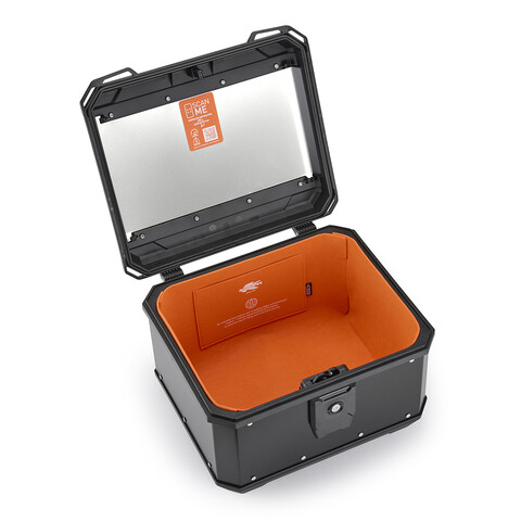 BAULETTO MOTO MONOLOCK 40LT ALLUMINIO NERO kappa KMX400B