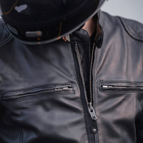 Giubbotto in pelle moto con protezioni Modeka Jacket Ruven Urban leather jacket