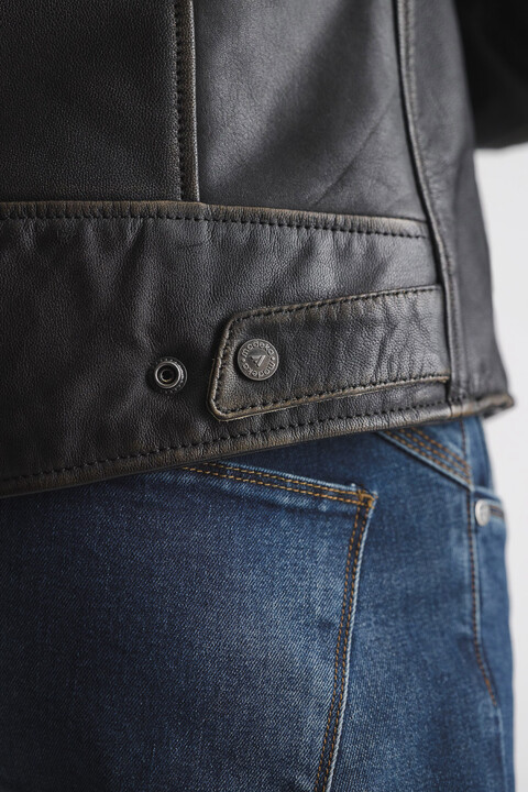 Giubbotto  uomo in pelle con protezioni Modeka Jacket Phinix Urban Leather Jacket