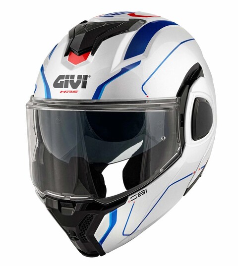 Casco modulare convertibile GIVI newX36 FIBER PULSE Casco modulare in fibra di vetro