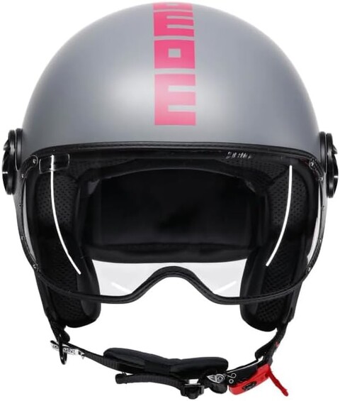 CASCO JET MOMODESIGN MOMODESIGN jet FGTR CLASSIC Fluo E2206 Grigio opaco / Fuxia fluo