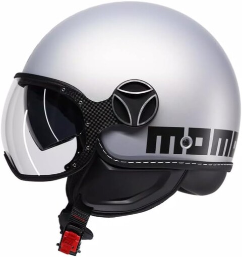 CASCO JET MOMODESIGN MOMODESIGN CASCO JET FGTR EVO MOMODESIGN E2206# 014 MONO MATT GREY/CERULEAN GREY