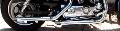 Scarico marmitta   slip-on taglio finale obliquo  "SLASH CUT". MOTORCYCLE STOREHOUSE DRAG PIPE cromato  per  XL 1200 & 883   2004/2013