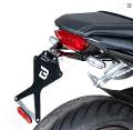 Kit Targa  Portatarga  Regolabile  Honda CB650R 2019 Barracuda Specifico Per Frecce Originali Reclinabile Alluminio anodizzato nero con snodo in acciaio