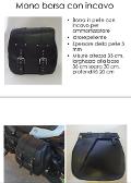 Borsa in Vera  Pelle Idrorepellente Singola Special Parts Con Incavo Per Ammortizzatore