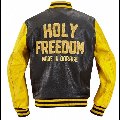 Giubbotto moto modello vintage HOLYFREEDOM GIACCA VARSITY YELLOW