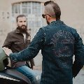 Giubbotto moto con protezioni in jeans HOLYFREEDOM GENOA SPECIAL JACKET