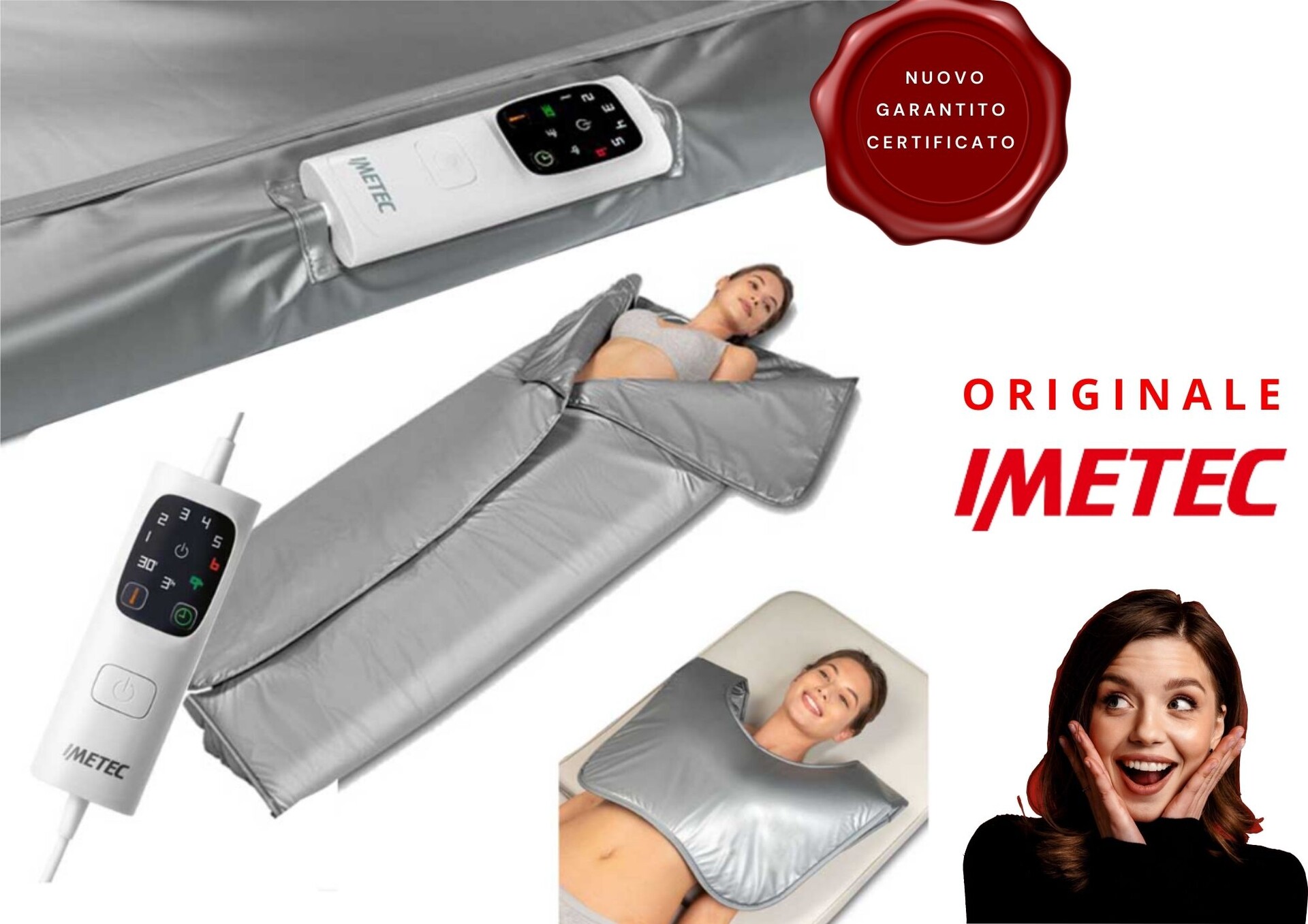 PROMOZIONE TEMPORIZZATA Fisiosauna Imetec Comfort Plus - Termocoperta Estetica della Imete IMETEC Fisiosauna Imetec Comfort Plus