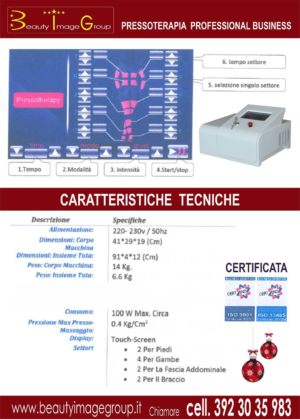 PRESSOTERAPIA  ECONOMICA  BGPRAB001 in OMAGGIO Trasporto,imballo,consegna OMAGGIO Corso Formazione BUSINESS GROUP BGPRAB001    promo New Year 2023