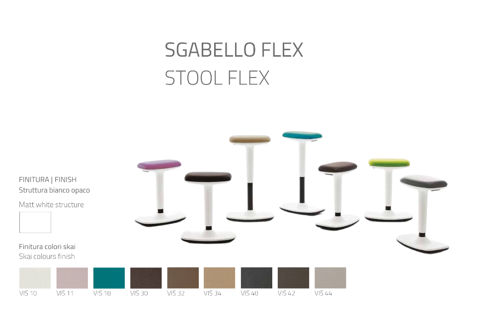 Sgabello Vismara Flex