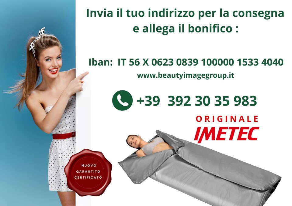 PROMOZIONE TEMPORIZZATA Fisiosauna Imetec Comfort Plus  - Termocoperta Estetica della Imetec IMETEC ELETTROSAUNA
