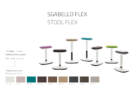 Sgabello Vismara Flex