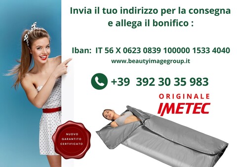 PROMOZIONE TEMPORIZZATA Fisiosauna Imetec Comfort Plus  - Termocoperta Estetica della Imetec IMETEC ELETTROSAUNA