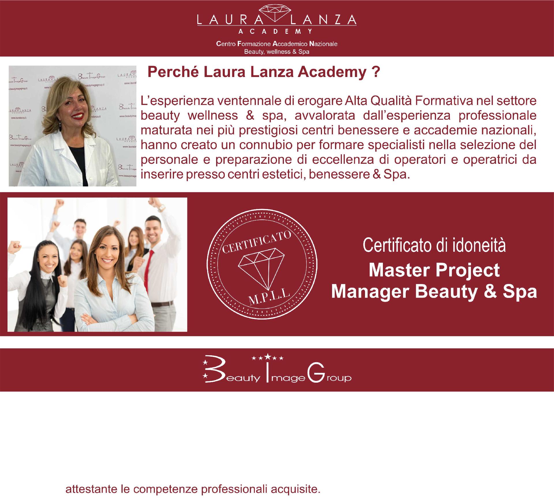 SPA MANAGER  MASTER PROJECT MANAGER & BEAUTY SPA - 4 Novembre 2026