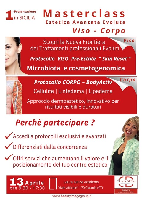 MASTERCLASS ESTETICA AVANZATA 13 APRILE 2026