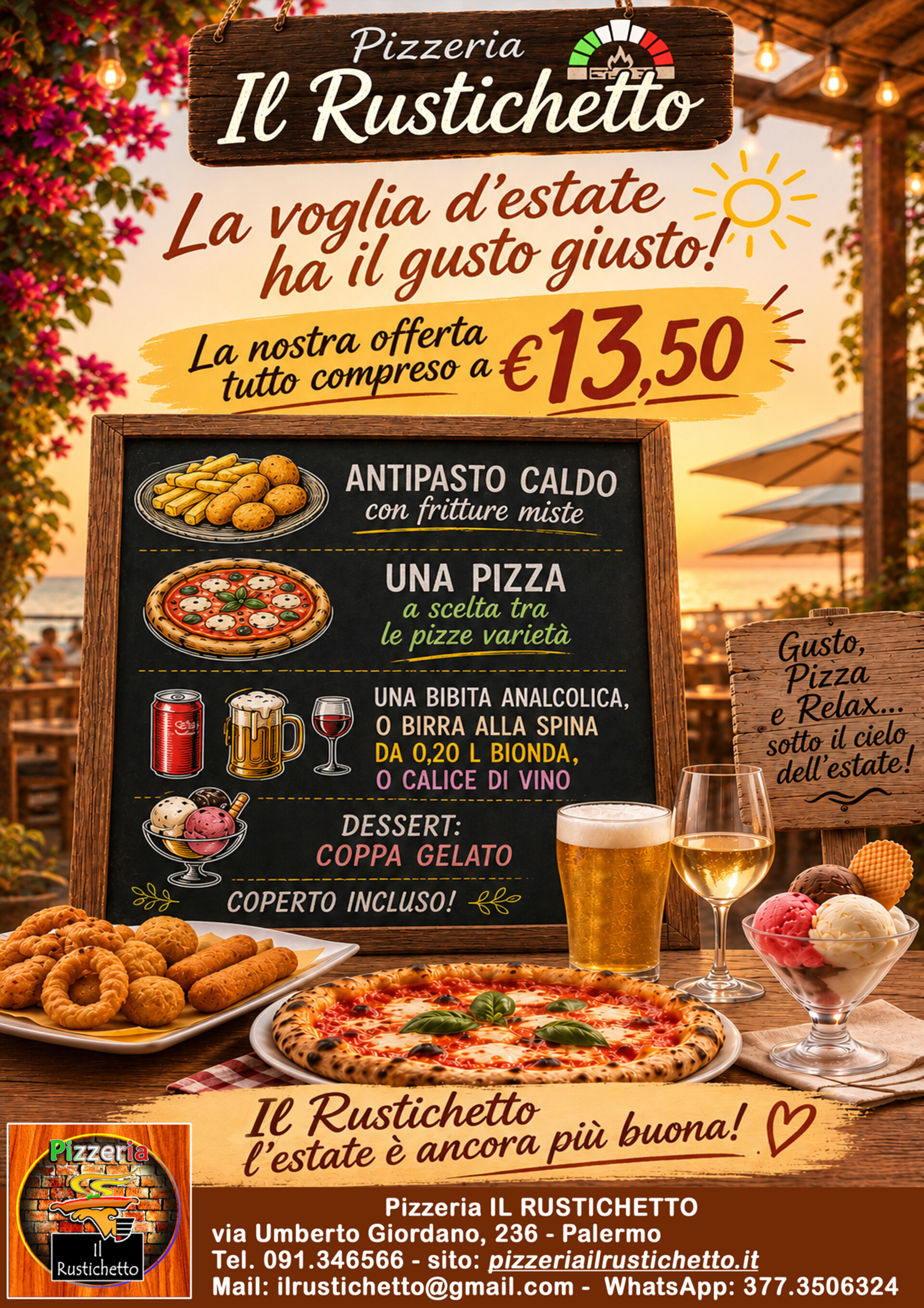 Promo Menù Pizza Estate 2026
